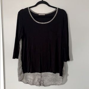 Loveappella Shear Button Down Back Top